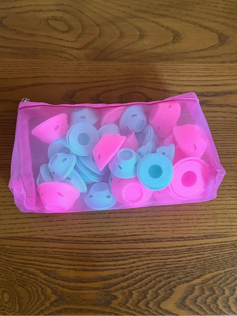 Kids Silicone Earbud Covers - Pink and Light Blue (Set)